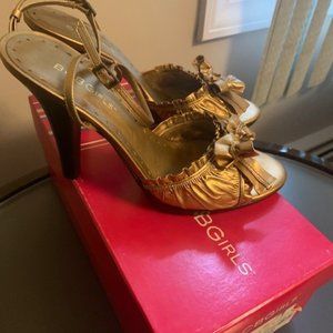BCBG Golden Sandals. Size 6.5